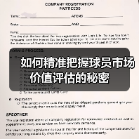 如何精准把握球员市场价值评估的秘密