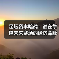 足坛资本暗战:谁在掌控未来赛场的经济命脉?(图2) 足坛资本暗战:谁在掌控未来赛场的经济命脉?(图2)