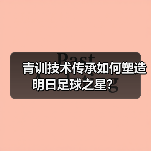 青训技术传承如何塑造明日足球之星?(图4) 青训技术传承如何塑造明日足球之星?(图4)