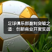足球俱乐部盈利突破之道:创新商业开发实战全攻略(图3) 足球俱乐部盈利突破之道:创新商业开发实战全攻略(图3)