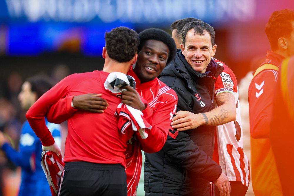 Regis Le Bris celebrates following a Sunderland win